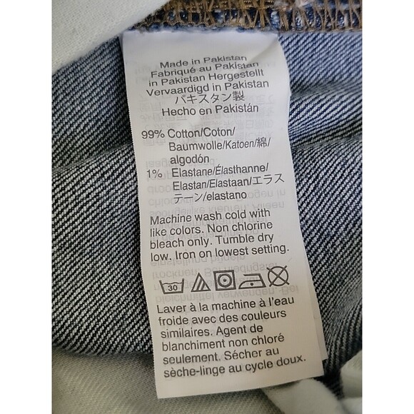 J Crew Outfitters Jeans Mens 33 34x33 Slim Straight Mid Rise Blue Stretch Preppy - Picture 11 of 14